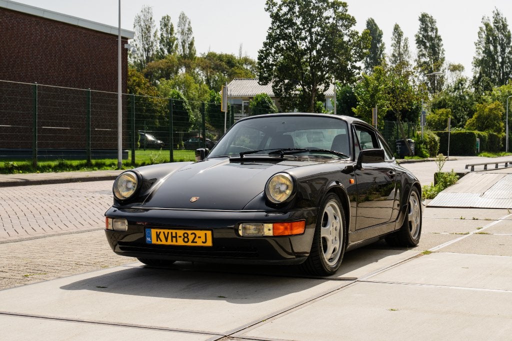 Porsche 964 Coupe Manueel 1991 'Sport seats' Zwart Metallic, Auto's, Zwart, Zwart, Bedrijf, Handgeschakeld