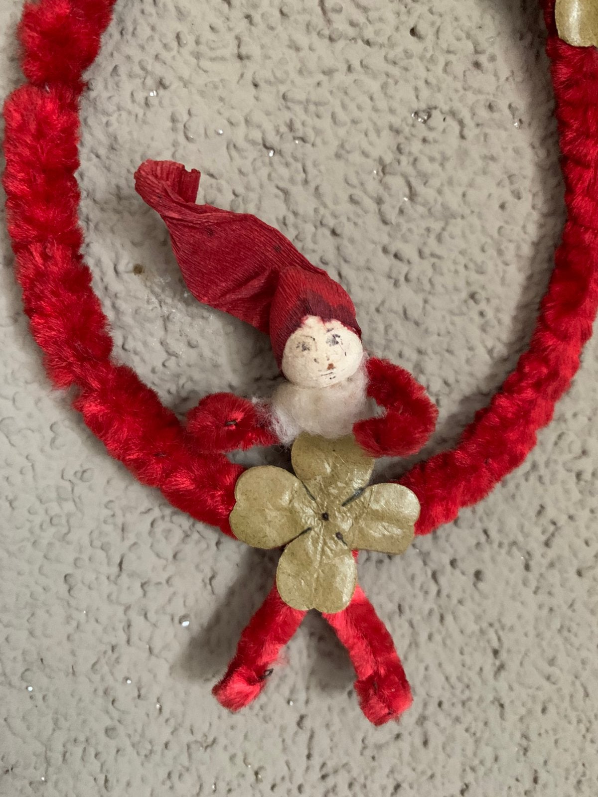 Zweedse oude Kerst hanger met gnom “Bikkel”, Ophalen of Verzenden
