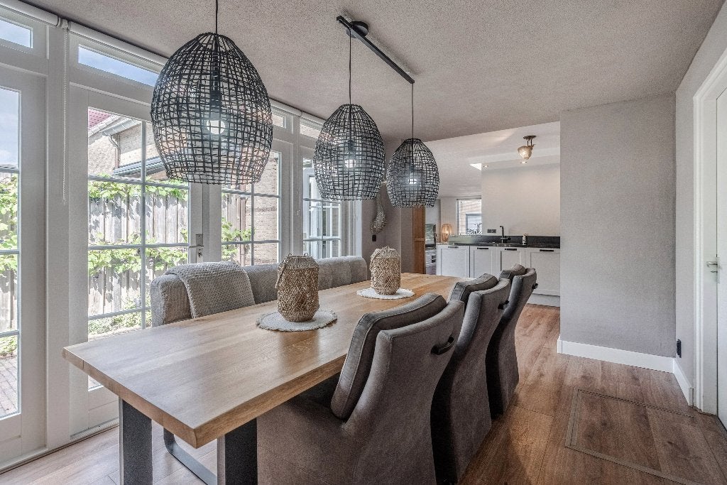 6 Eetkamerstoelen, Huis en Inrichting, Ophalen, Gebruikt, Overige kleuren, Stof
