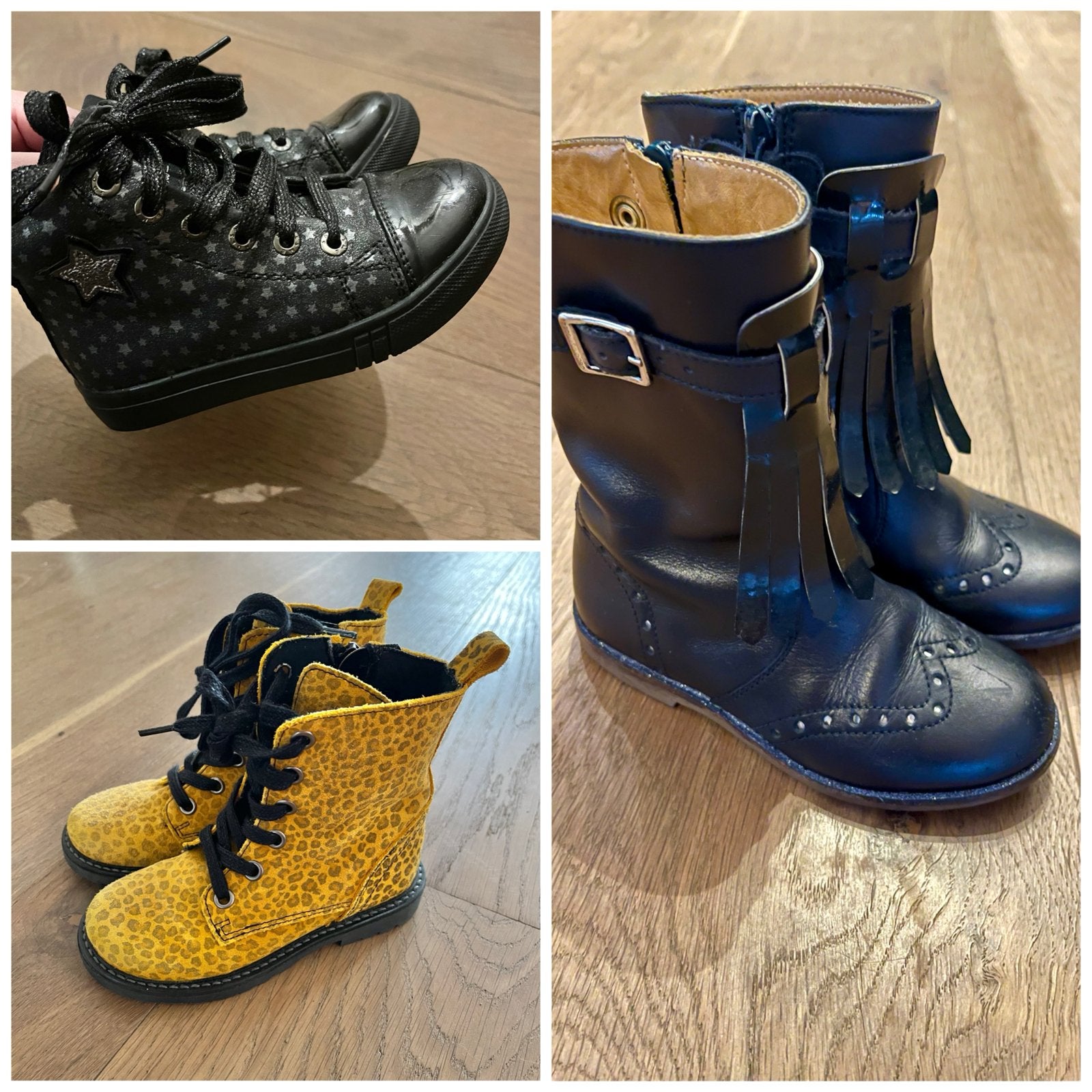 🌸 Shoesme sneakers/Zecchino & Keq laarsjes leer maat 27 🌸, Ophalen, Gebruikt, Meisje, Laarzen
