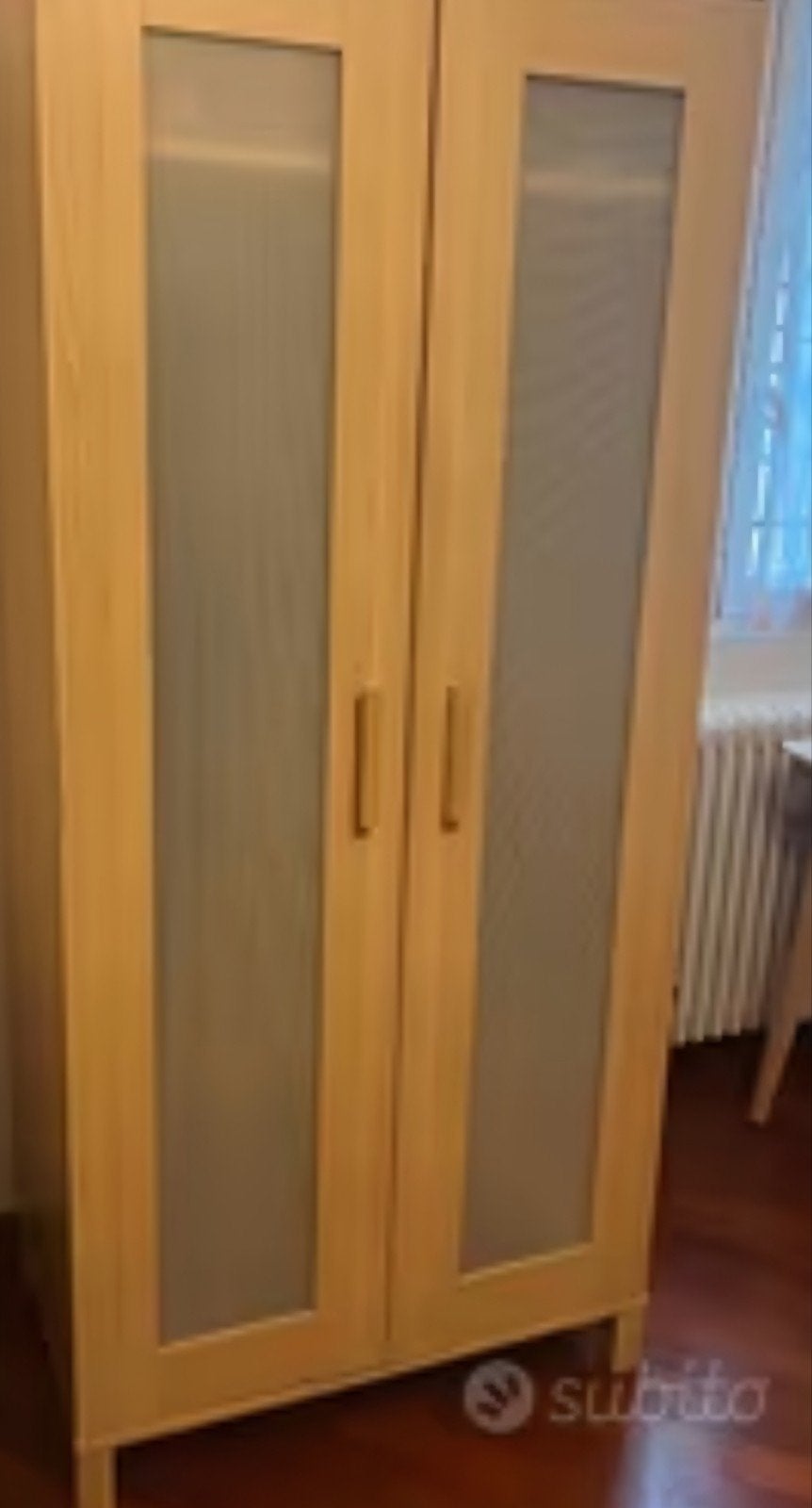 Ikea aneboda kledingkast hangkast in goed staat gedemonteerd, Huis en Inrichting, Met deur(en), Gebruikt, Glas, Modern
