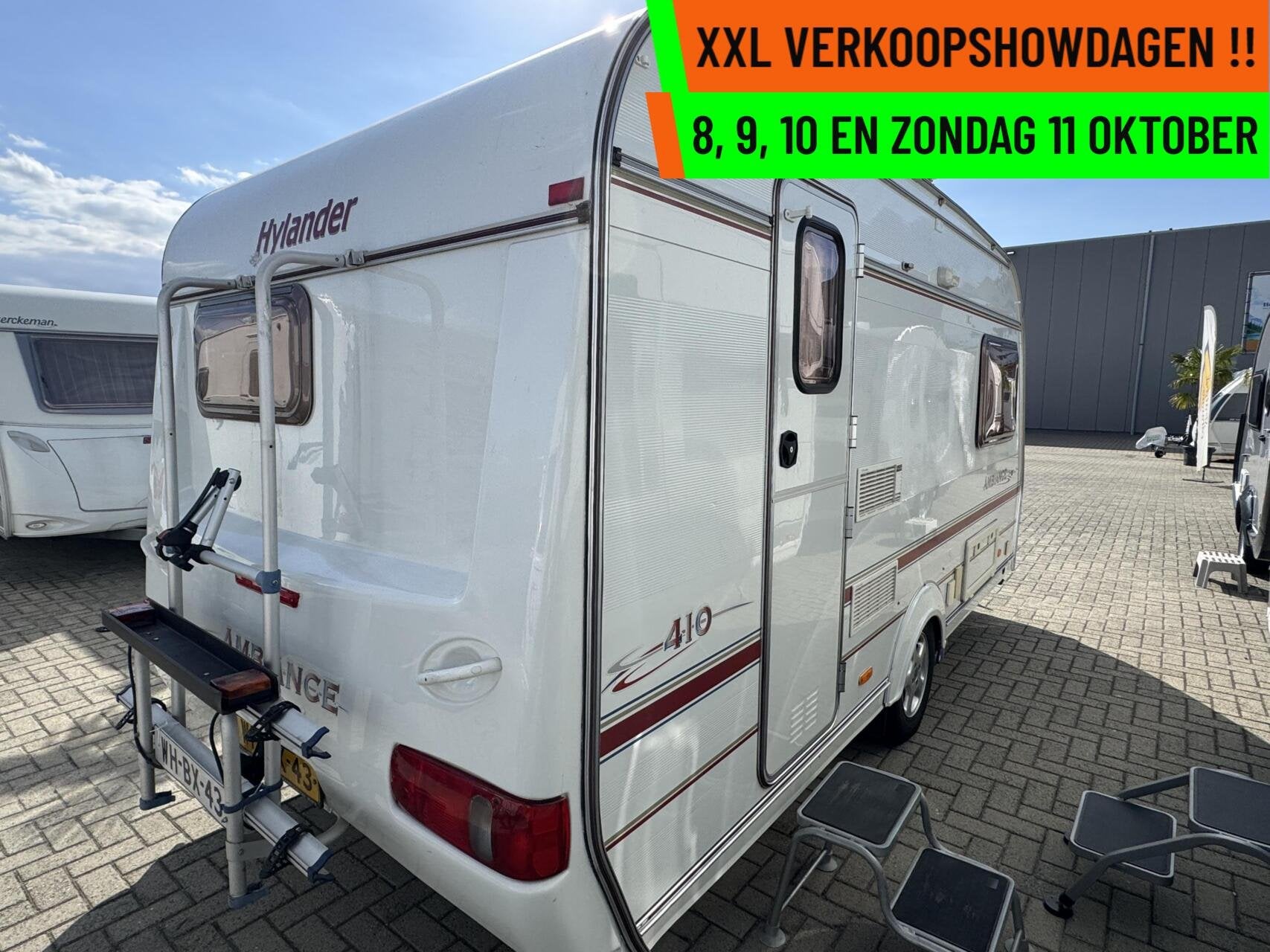 HYLANDER - XXL VERKOOPSHOW 8,9,10 & 11 OKT. 10-17 UUR, Caravans en Kamperen, Overige merken, Tot en met 2, Bedrijf, 750 - 1000 kg