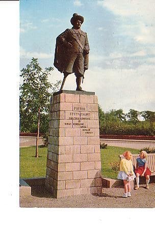 Ansichtkaart 	Wolvega	Standbeeld Pieter Stuyvesant, Verzenden, 1960 tot 1980, Ongelopen, Friesland