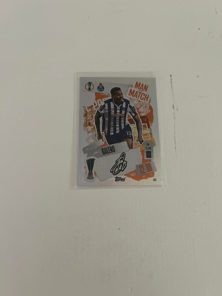 Topps Match Attax Galeno Man of the Match FC Porto, Ophalen of Verzenden, Zo goed als nieuw, Losse kaart