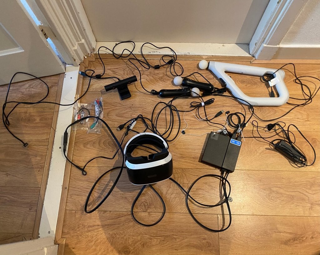PSVR Set incl. Camera, Move & Aim Controllers + 6 Games, Ophalen, Gebruikt, Overige typen, PlayStation 4