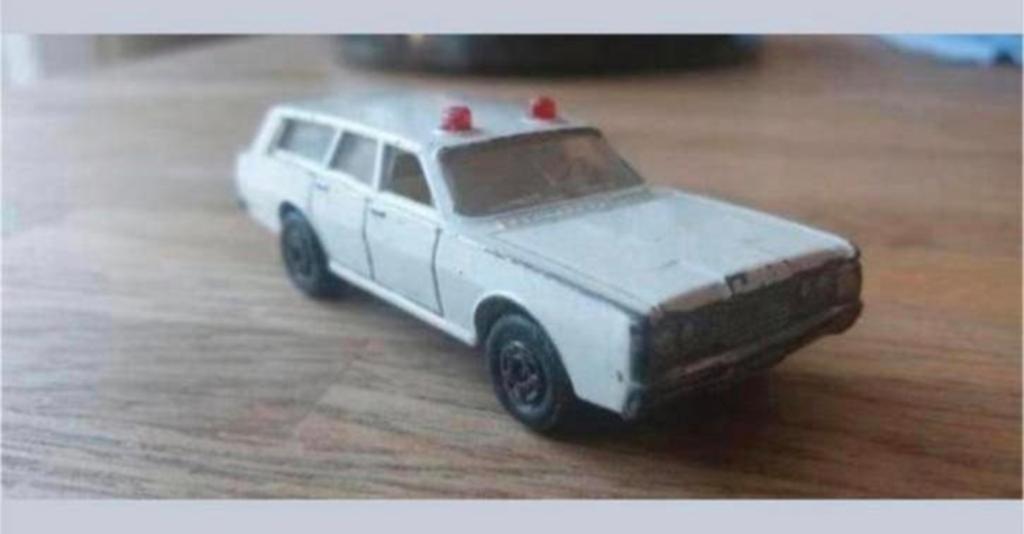 Matchbox Series 55 – Mercury Police Car (1971), Ophalen of Verzenden, Gebruikt, Auto