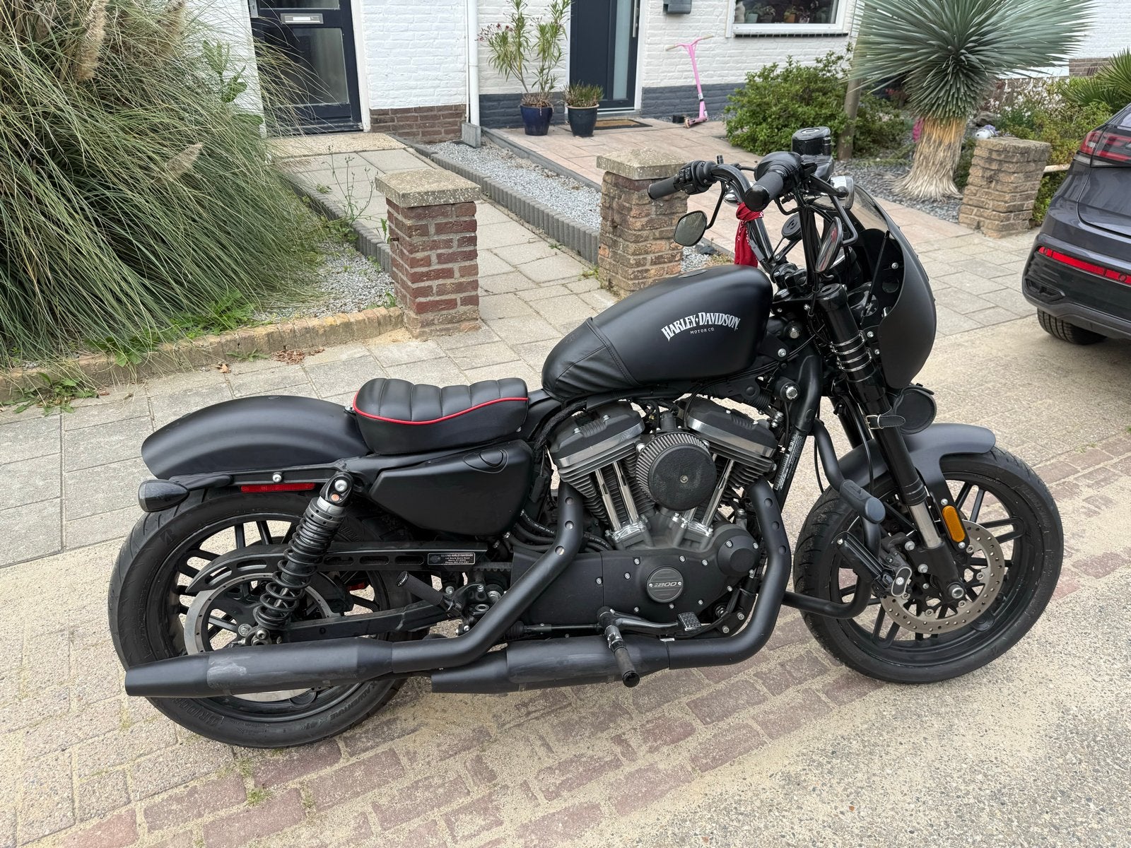 Harley-Davidson Sportster  ( roadster 1200) - Mat Zwart, Chopper, Gebruikt, Particulier, Meer dan 35 kW
