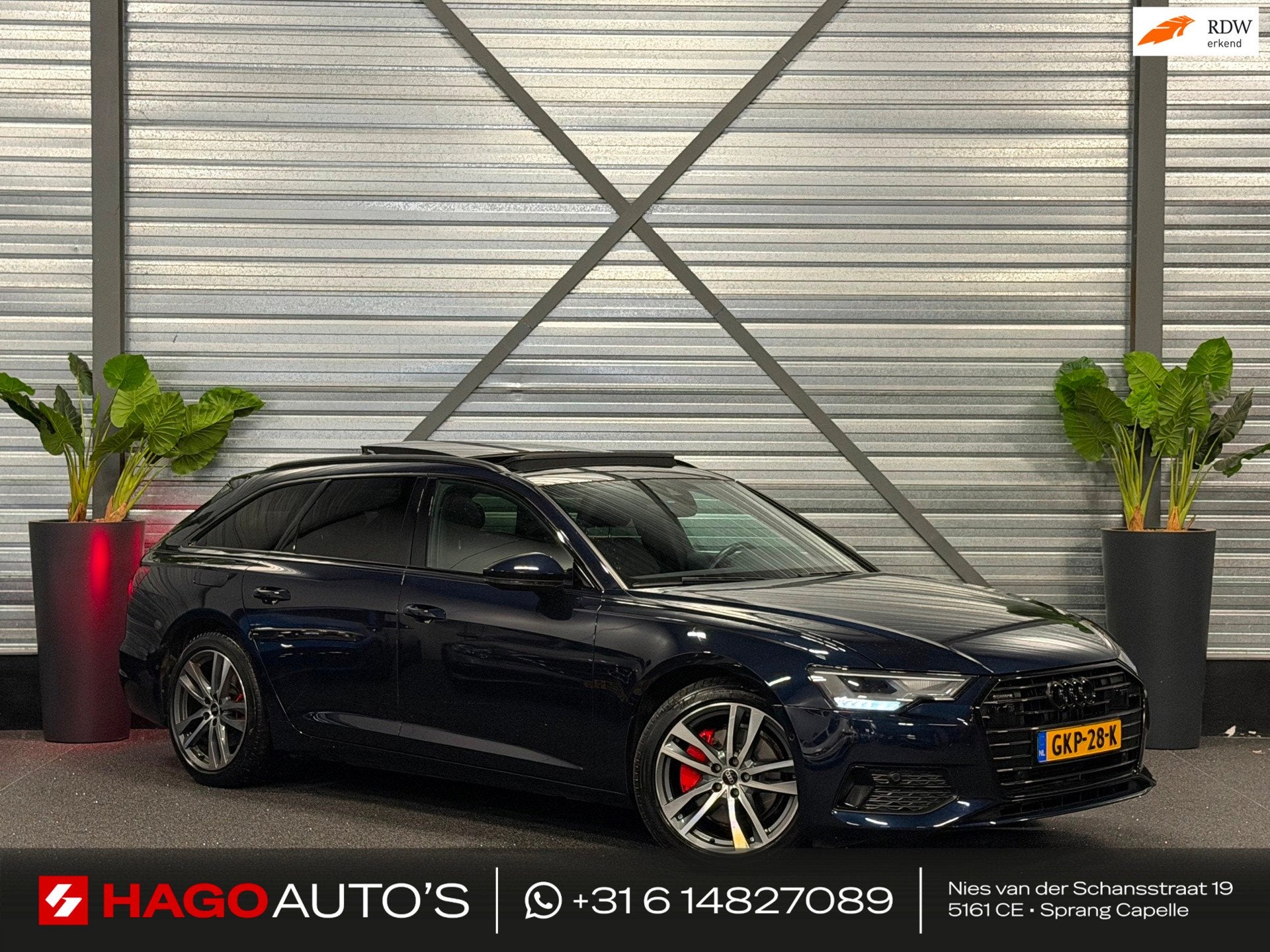 Audi A6 Avant 45 TFSI Pro Line LED/PANO/CARPLAY/SFEERV/CAMER, Auto's, Stof, Gebruikt, Euro 6, 4 cilinders