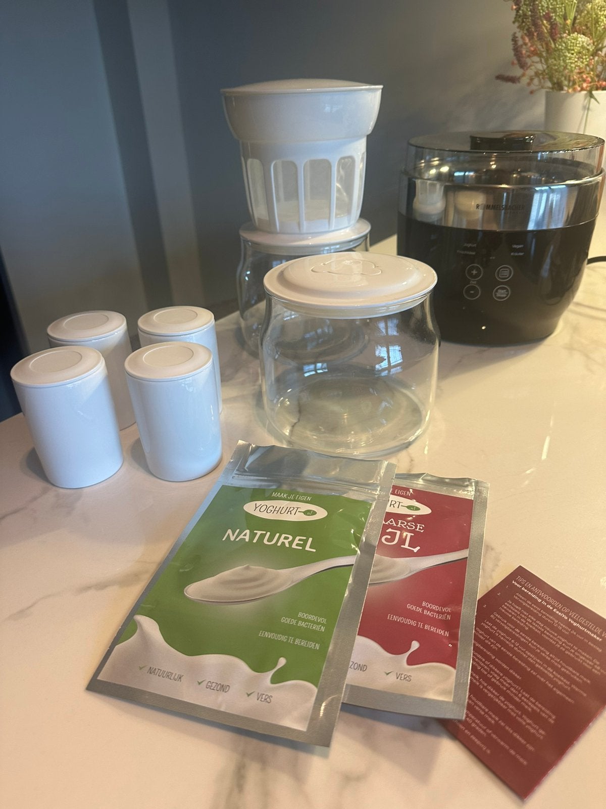 Yoghurtmaker Rommelsbacher, Witgoed en Apparatuur, Keukenmixers, Zo goed als nieuw, 1 tot 2 liter, 3 snelheden of meer, Vaatwasserbestendig