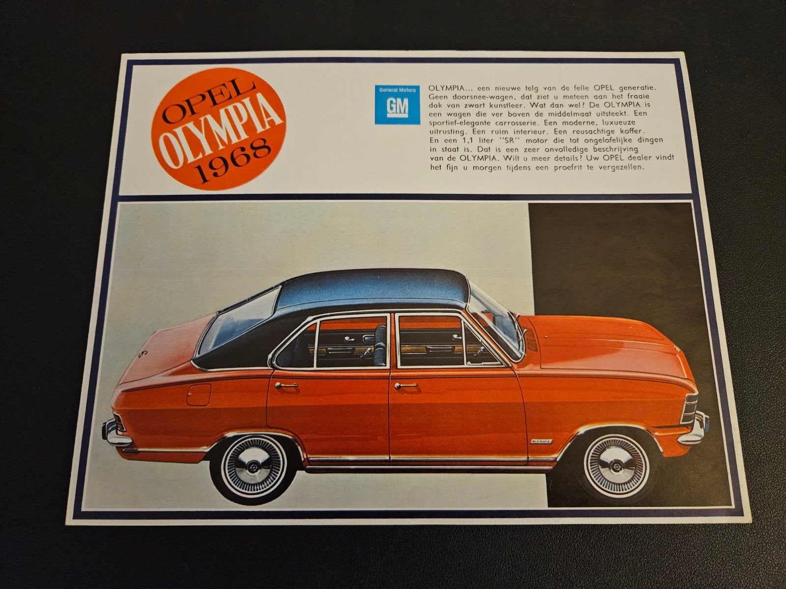 Brochure Opel Olympia 1968, Ophalen of Verzenden, Zo goed als nieuw, Opel