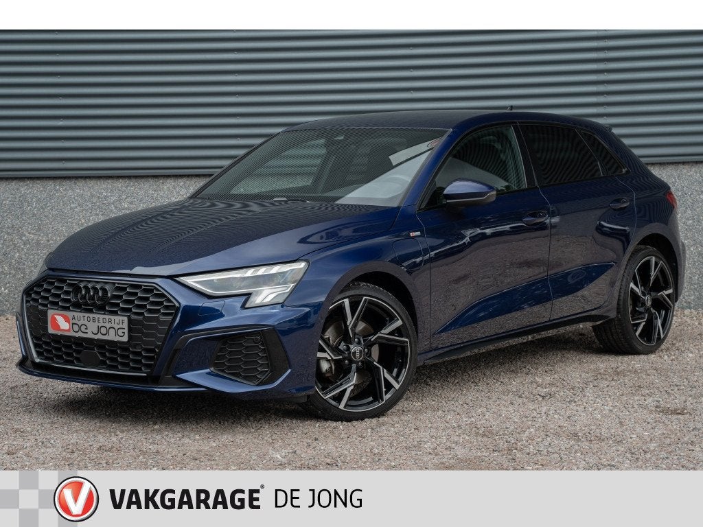 Audi A3 Sportback 40 TFSIe S-Line | RS-Stoelen | Trekhaak |, Auto's, Audi, Automaat, Gebruikt, 4 cilinders, Blauw