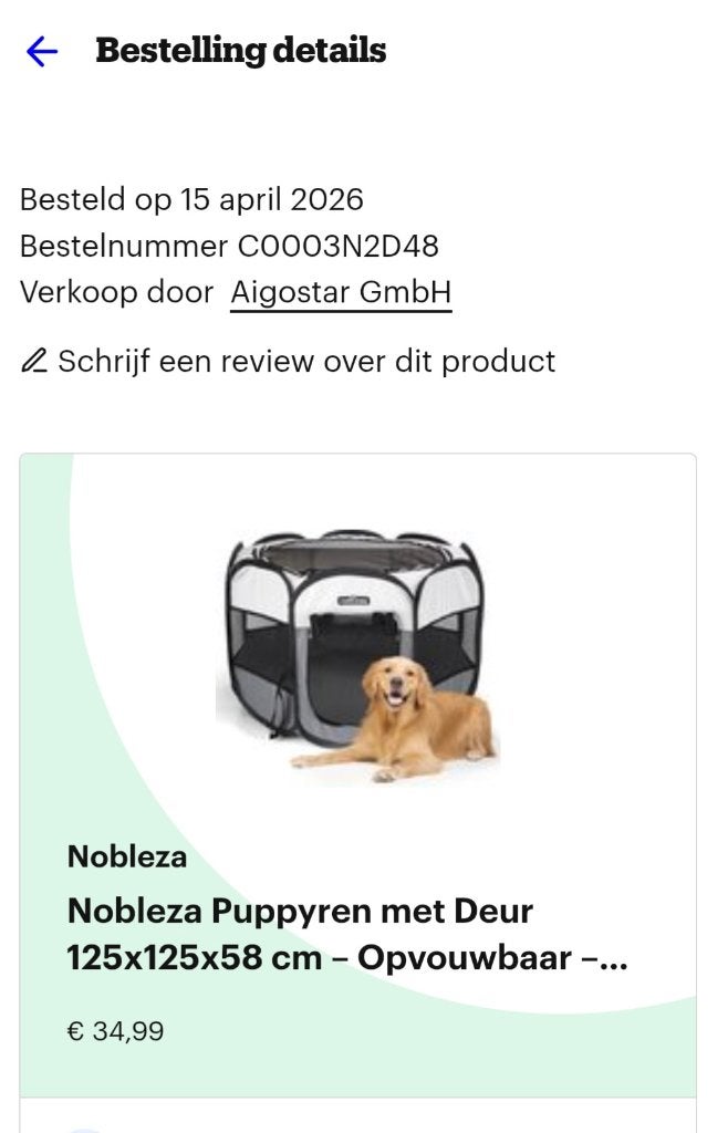 Puppyren, Ophalen, Zo goed als nieuw