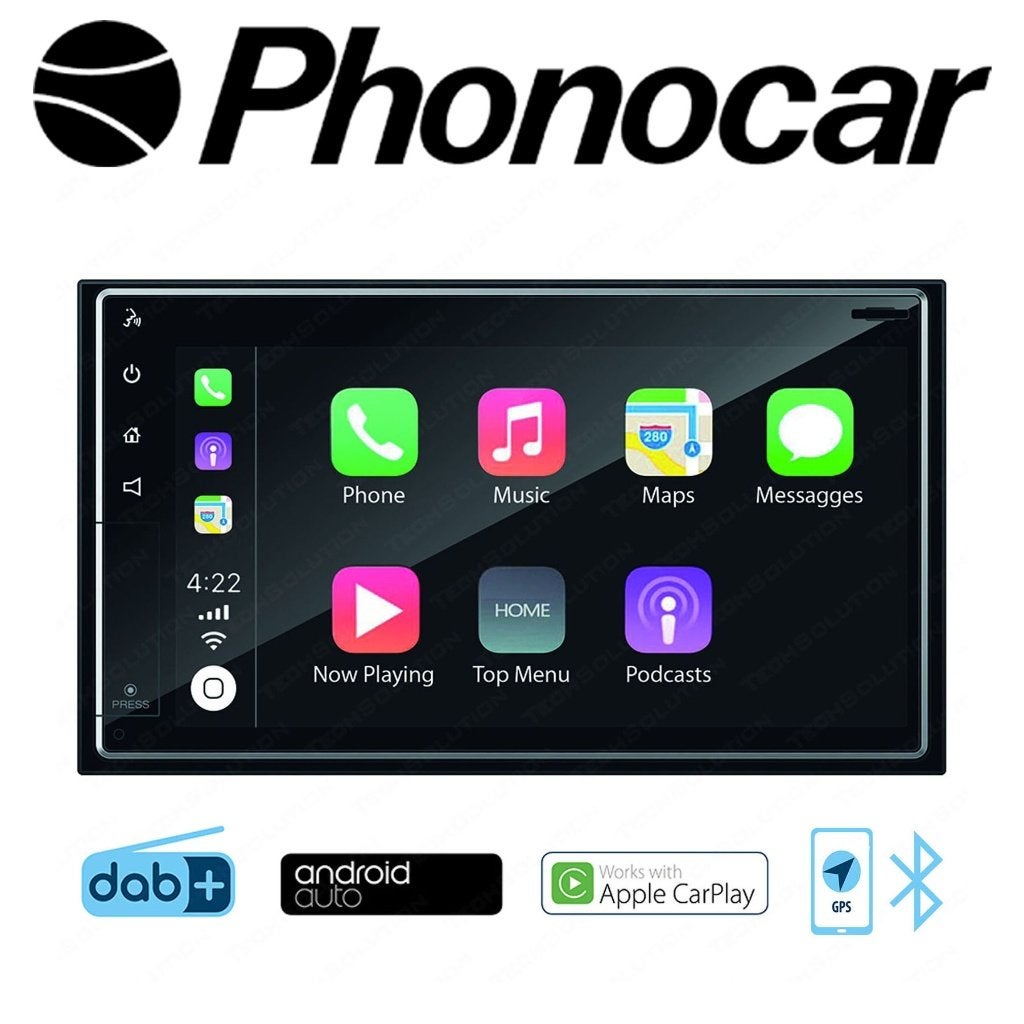 Phonocar VM-011 2-DIN Apple CarPlay/Android Auto/DAB+/BT/USB, Ophalen, Phonocar, Info@phonocar.it, Via F.lli Cervi, 167/c 42124 Reggio Emilia (Italy)