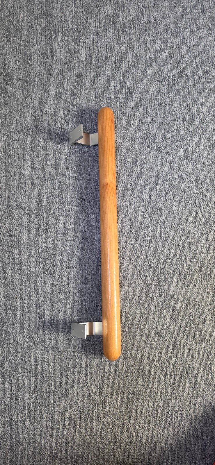 Trapleuning hout 55cm met steunen, Ophalen of Verzenden, Zo goed als nieuw