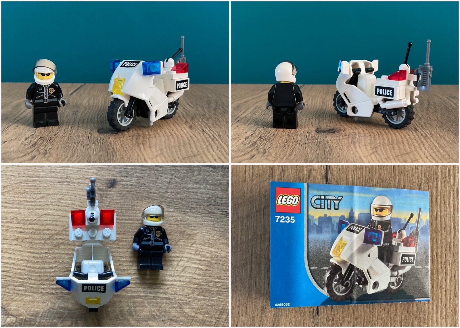 Lego City 7235 Police Motorcycle (politiemotor), Ophalen, Gebruikt