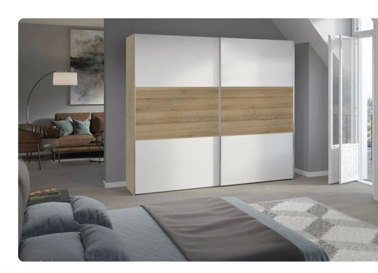 Kast en bedden set met 2 nachtkastje