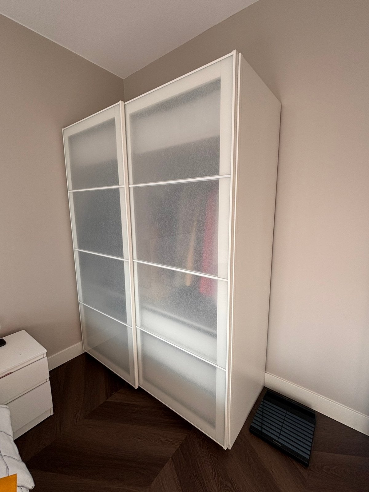 IKEA PAX kledingkast 200x150 met schuifdeuren mat glas, Ophalen, Gebruikt, Met deur(en), 200 cm of meer