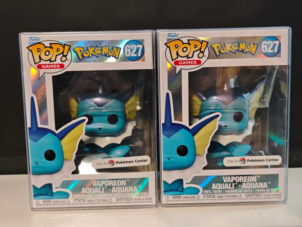 Funko Pop! Vaporeon Pearlescent Pokémon Center Exclusive, Ophalen of Verzenden, Zo goed als nieuw