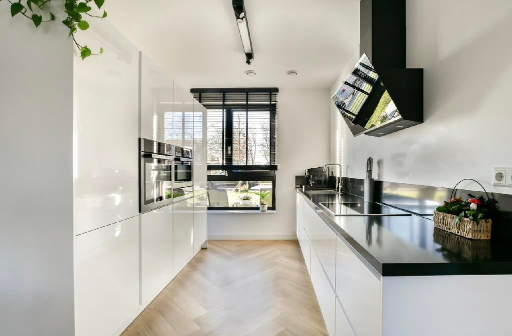 Complete moderne keuken !!!, Ophalen of Verzenden, Zo goed als nieuw, Wit, Hoekkeuken