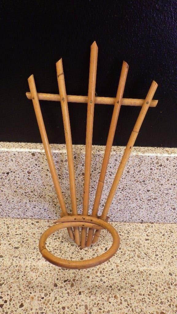 rotan retro plantenhanger, Ophalen of Verzenden, Overige typen