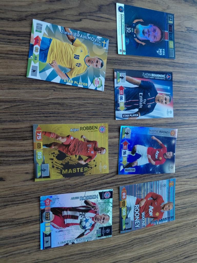 Panini voetbalplaatjes - Zlatan, Robben, Ronaldo, Messi o.a., Verzenden, Zo goed als nieuw, Buitenlandse clubs, Poster, Plaatje of Sticker