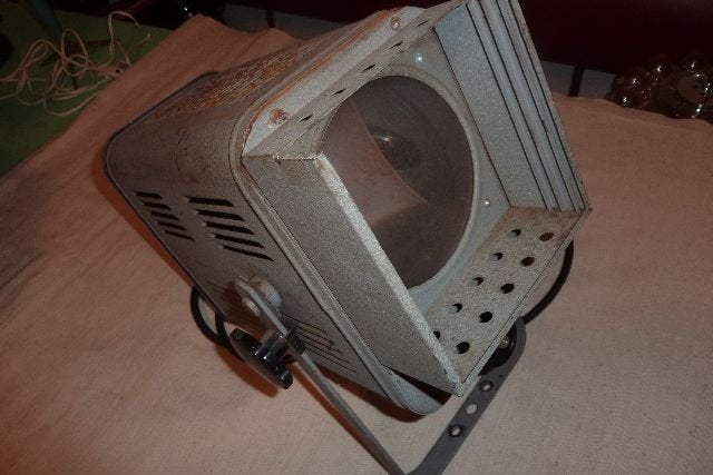 THEATERLAMP,1930-40,THEATERSPOT,VINTAGE, Huis en Inrichting, Lampen | Vloerlampen, Gebruikt, Overige fittingen, Ophalen of Verzenden