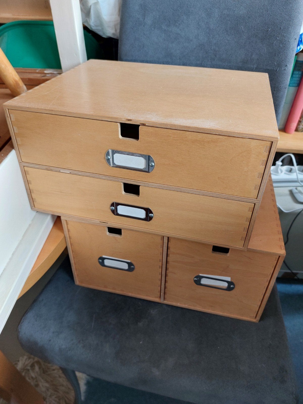 IKEA Houten Ladenkastjes - 33x27x17cm, Minder dan 50 cm, Gebruikt, 1 of 2 laden, Ophalen of Verzenden