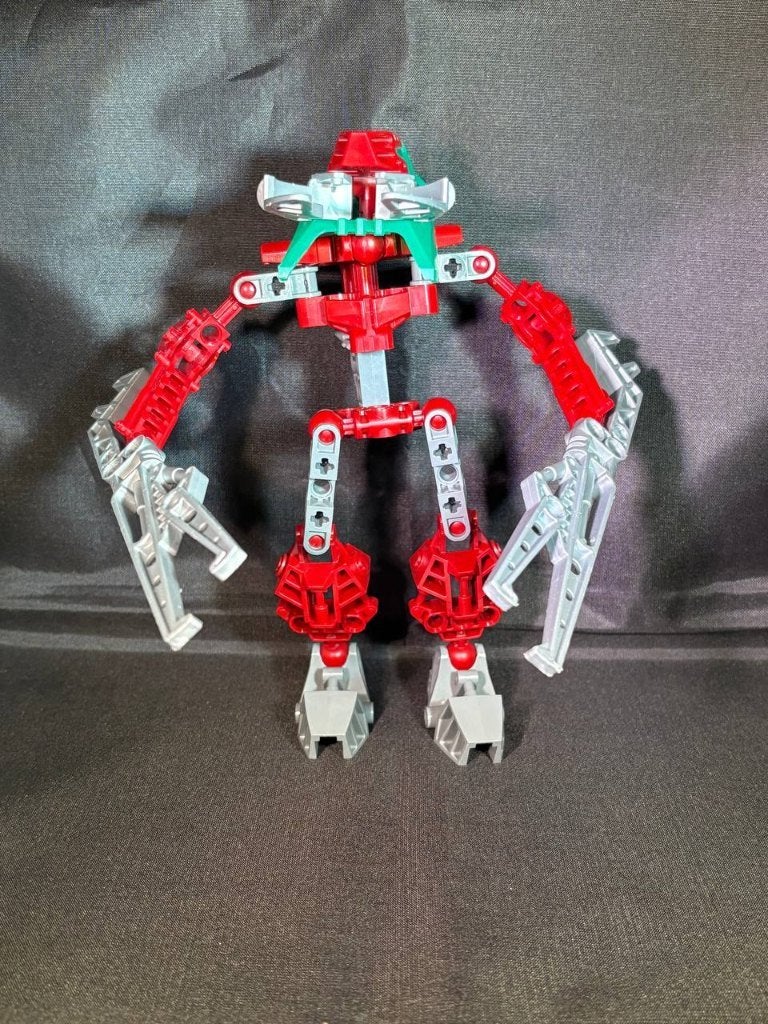Lego Bionicle Vahki Nuurakh 8614 Strakk zonder instructies, Bionicle, Lego, Ophalen of Verzenden, Zo goed als nieuw