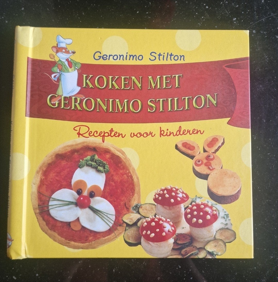 Koken met Geronimo Stilton: Recepten voor kinderen, Ophalen of Verzenden, Zo goed als nieuw, Geronimo Stilton