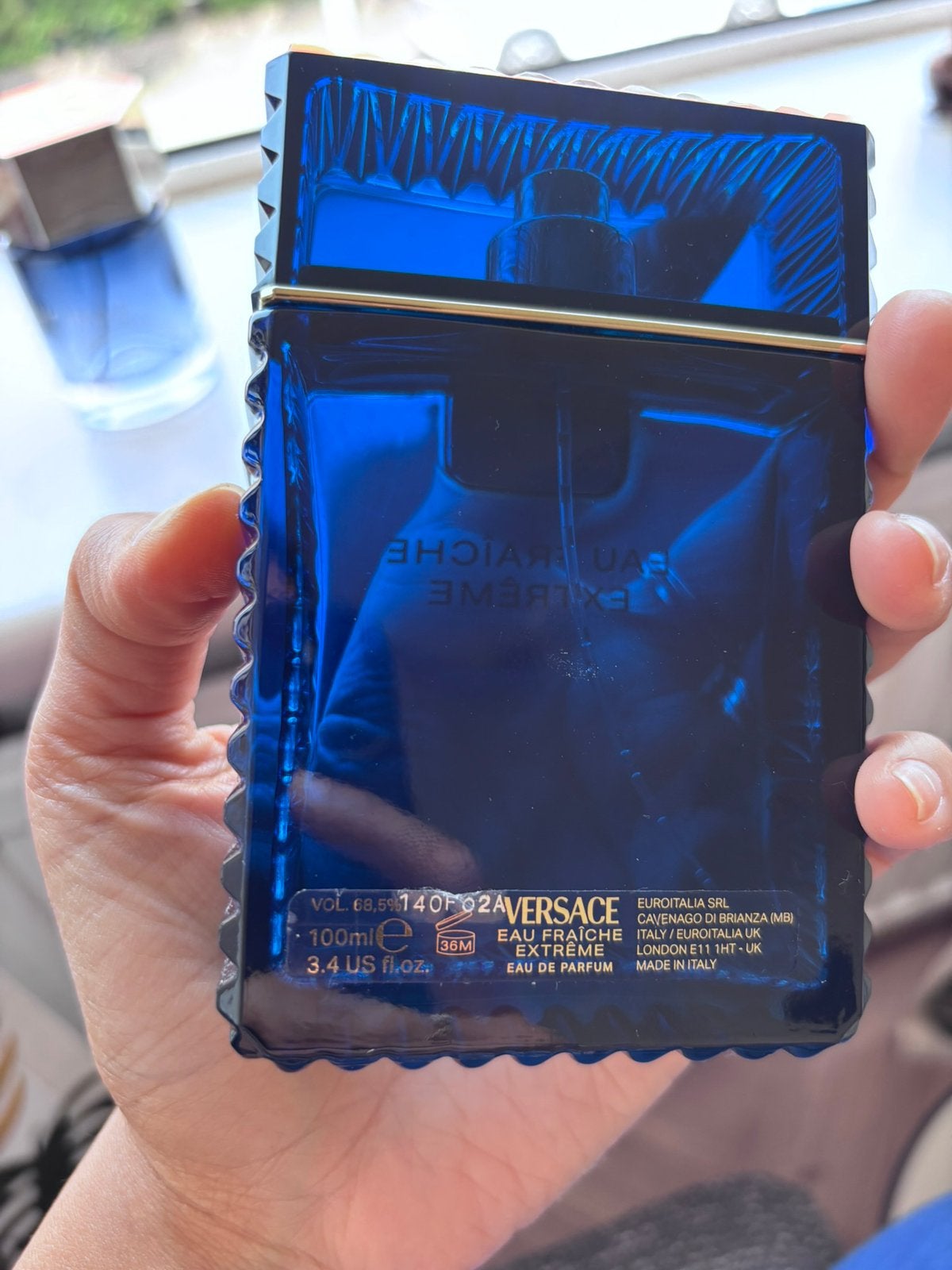Lege Versace Man Eau Fraîche Extrême parfumfles, Ophalen of Verzenden, Gebruikt
