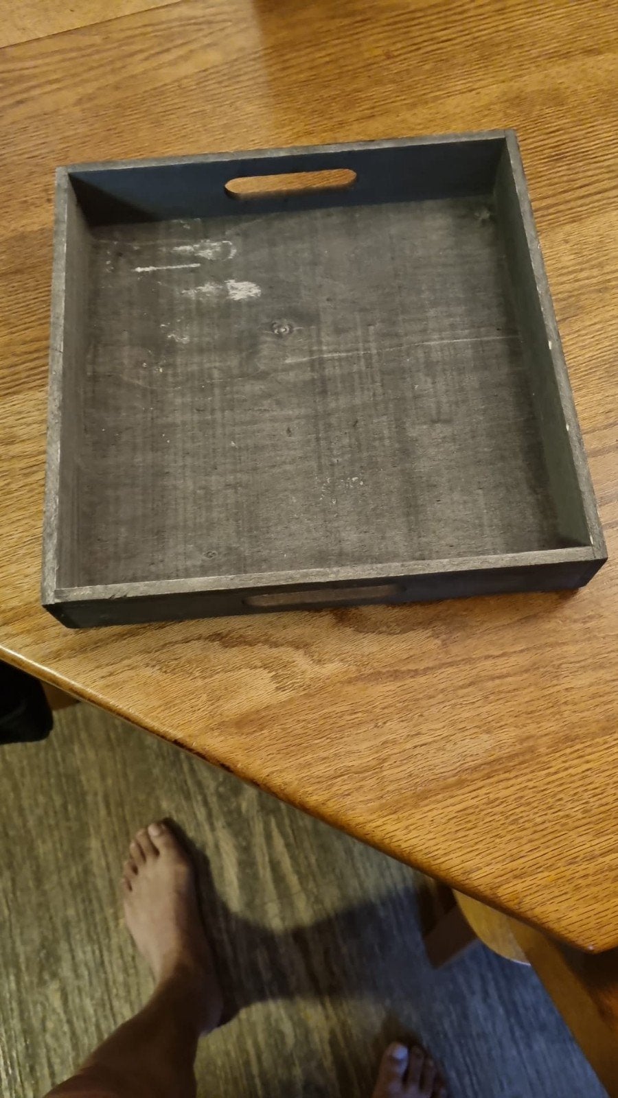 Houten KNUTSELWERK -   ( DIENBLAD ), Huis en Inrichting, Ophalen, Zo goed als nieuw