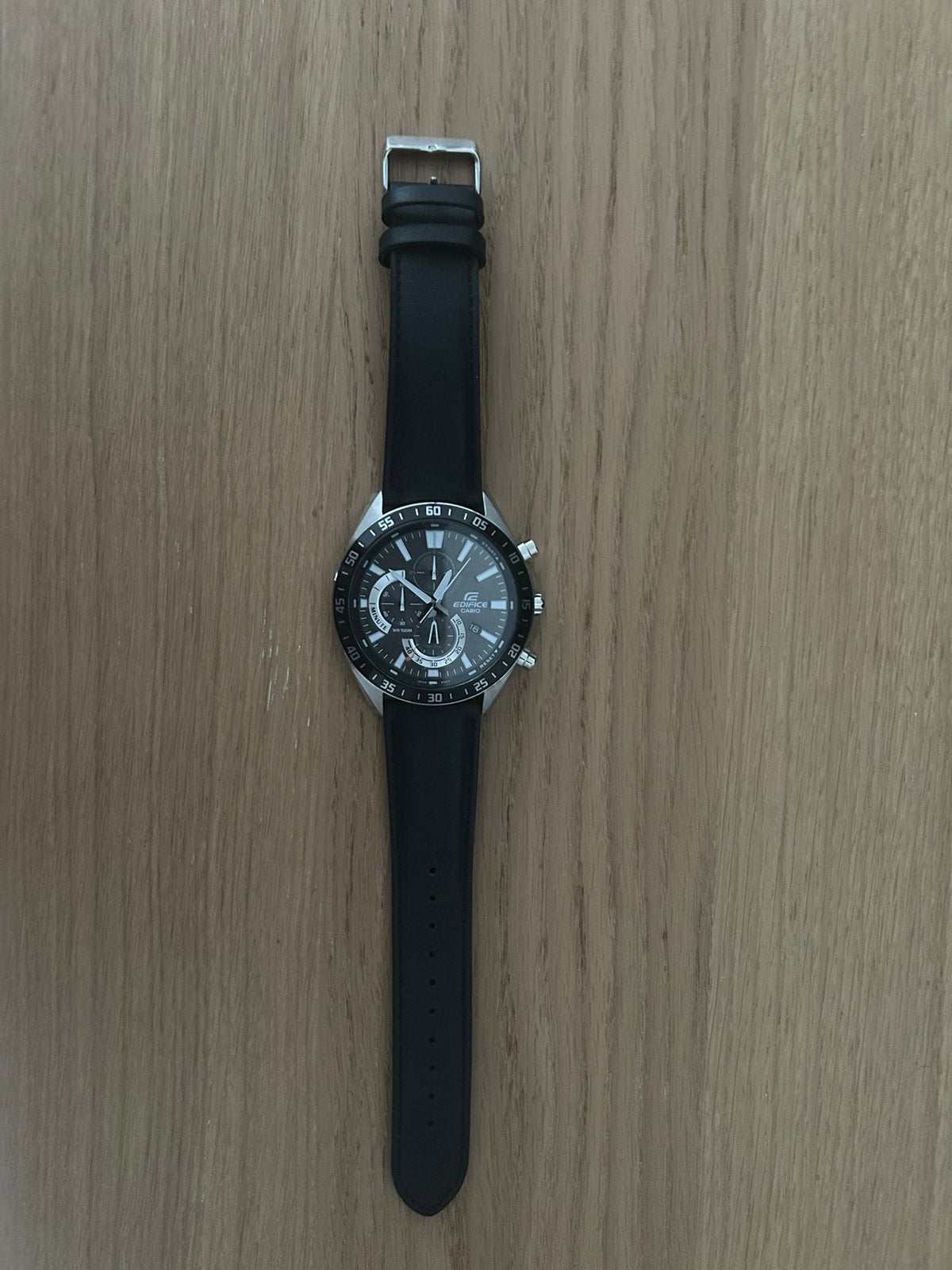 Casio horloge weinig gedragen, Casio, Leer, Staal, Polshorloge