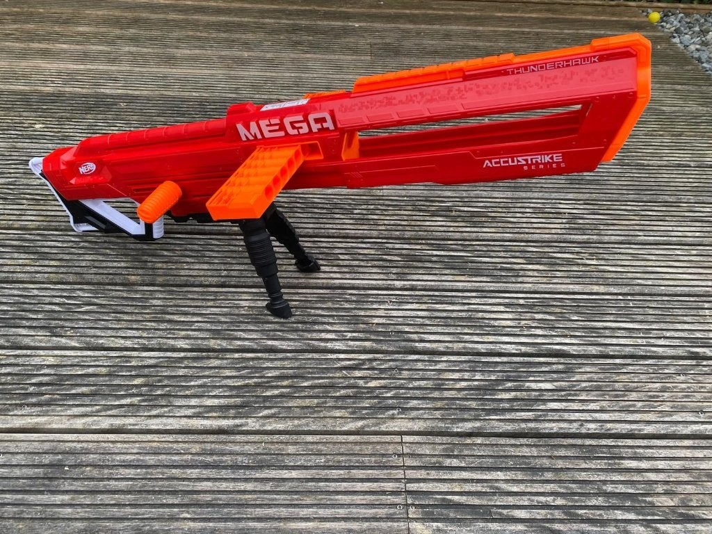 Nerf Mega Accustrike Thunderhawk, Ophalen, Zo goed als nieuw