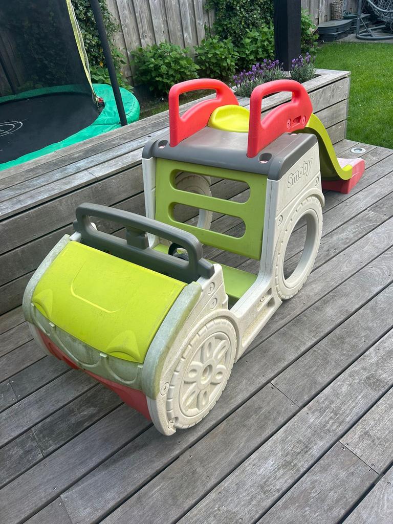 Smoby Adventure Car Avonturenauto met Glijbaan, Ophalen, Gebruikt