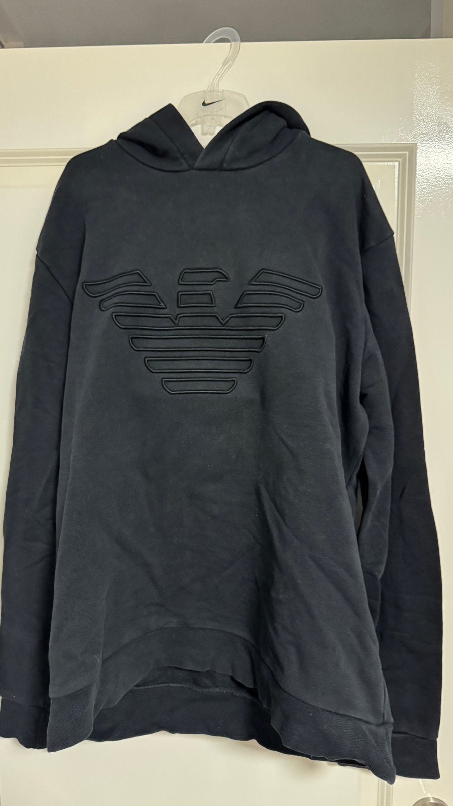 Armani hoodie, Ophalen of Verzenden, Gedragen, Maat 48/50 (M), Zwart