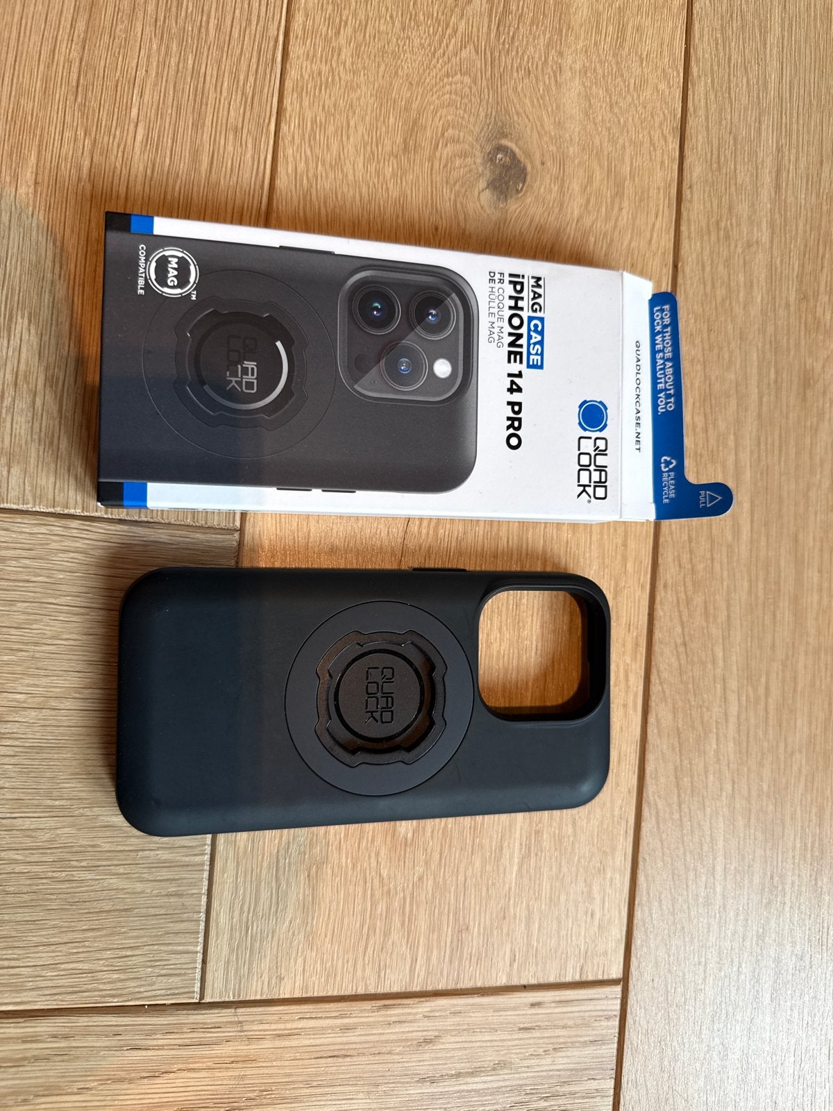 Quad Lock MAGCASE iPhone 14 Pro Hoesje, Telecommunicatie, Kunststof, Zwart, MagSafe, IPhone 14 Pro