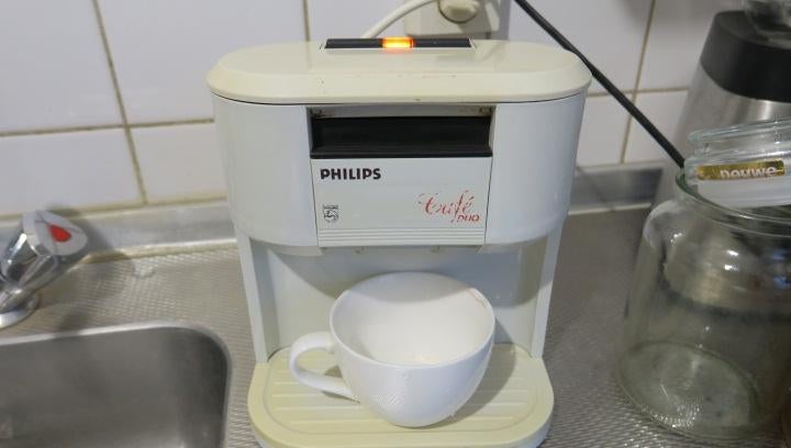 Philips Cafe Duo, Gebruikt, Koffiemachine, Gemalen koffie, Ophalen of Verzenden