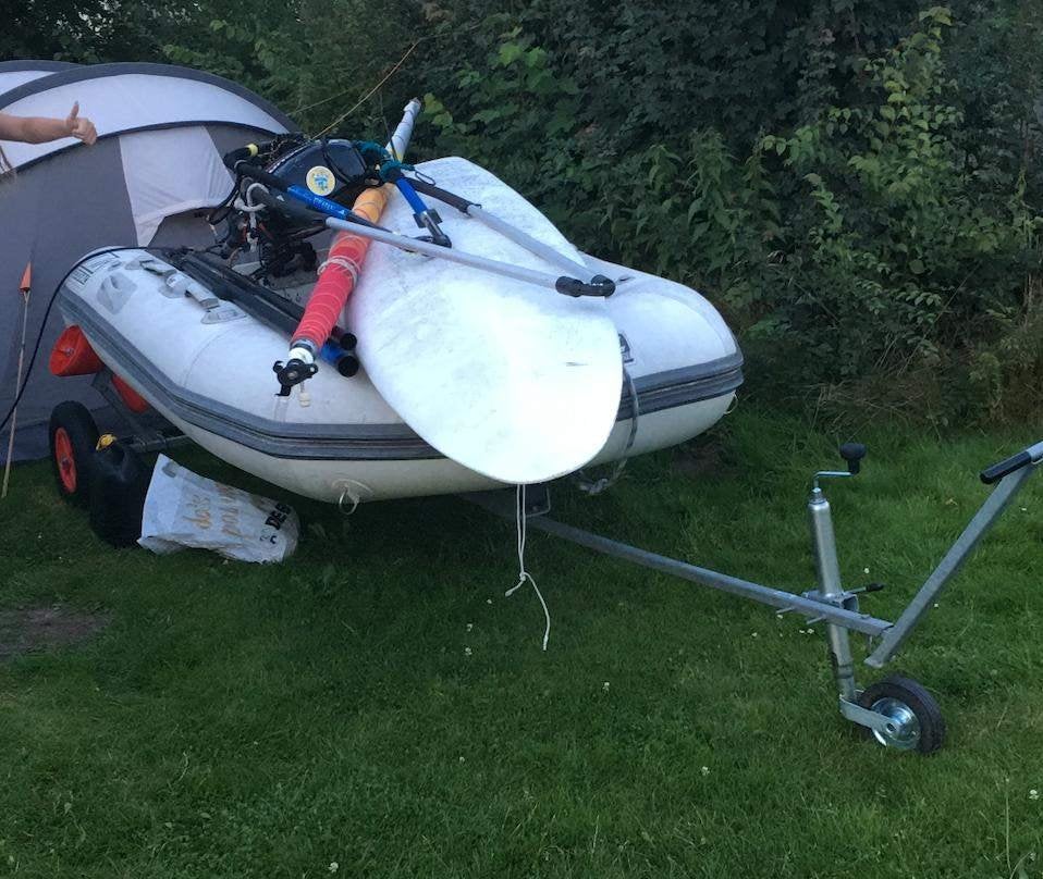 Trailer voor surfplank/kano/boot, Ophalen, Gebruikt, Overige typen