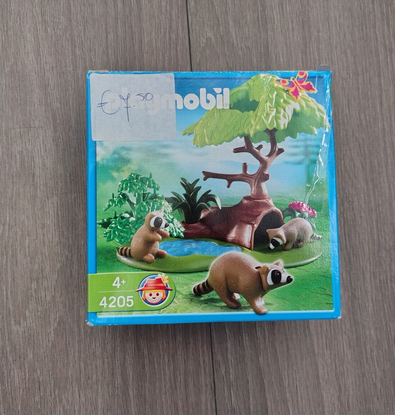 Playmobil Wasbeerfamilie 4205 - Compleet in doos, Ophalen of Verzenden, Gebruikt, Complete set