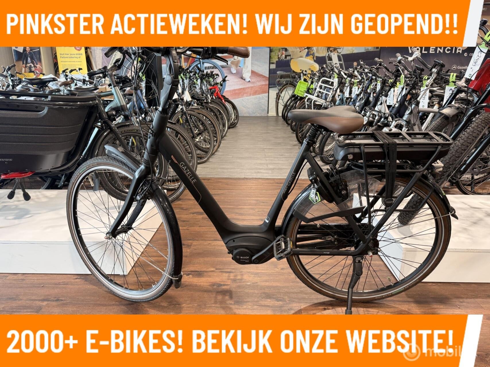 Groot aanbod elektrische fietsen €799–€999 bosch midde, Nieuw, Gazelle