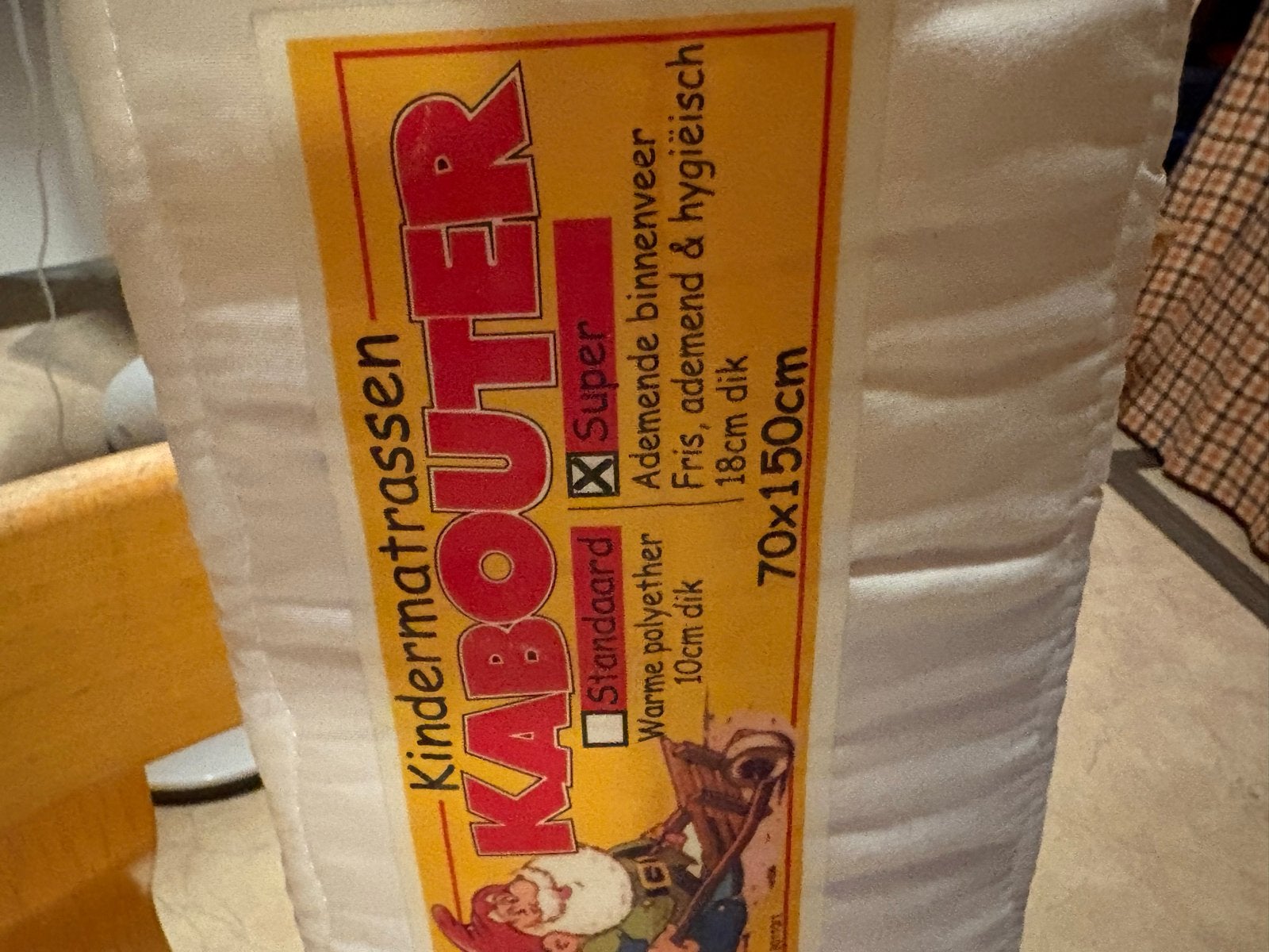 Kaboutermatras 70x150cm - Fris, ademend & hygiënisch, Gebruikt, Matras, Eenpersoons, 70 cm of minder