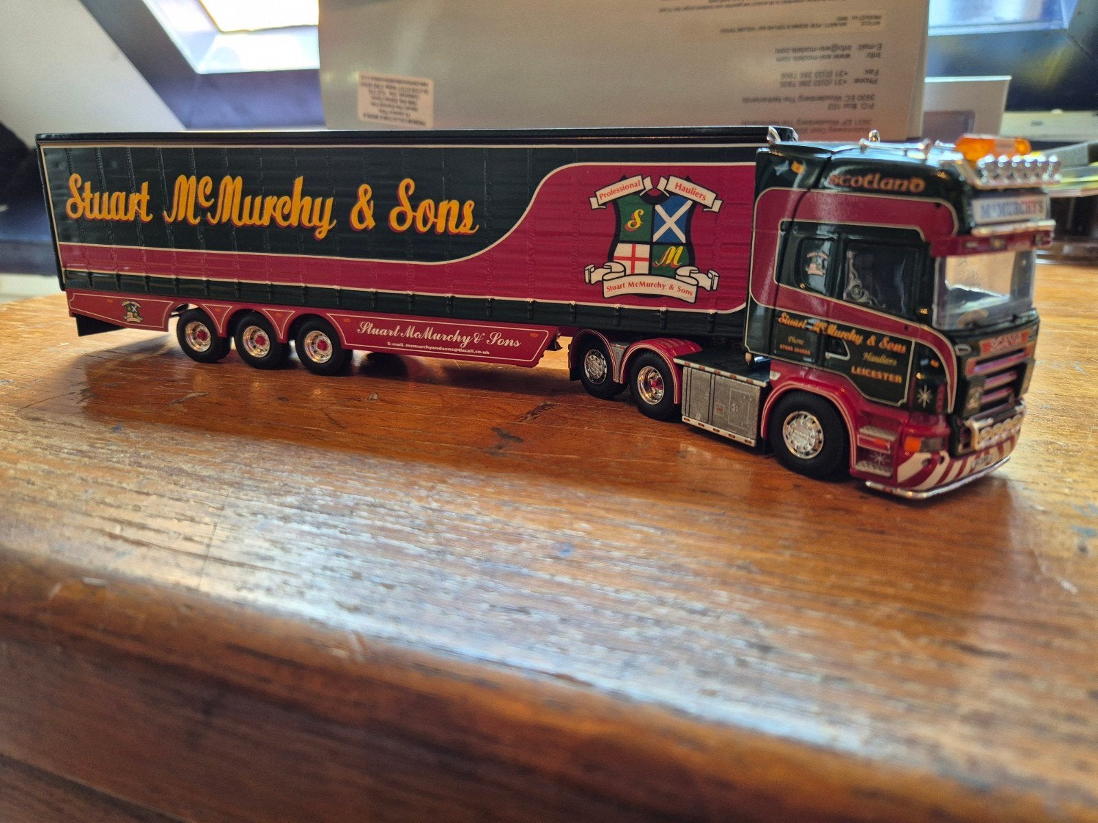 Tekno Scania S-serie McMurphys & Sons modelvrachtwagen, Ophalen of Verzenden, Zo goed als nieuw, Bus of Vrachtwagen, Tekno