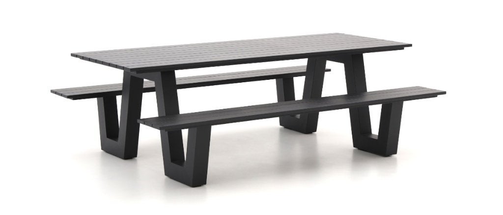 Bellagio Cavoli picknicktafel 220x86cm – 6 zitplaatsen, Ophalen, Gebruikt, Rechthoekig, Aluminium