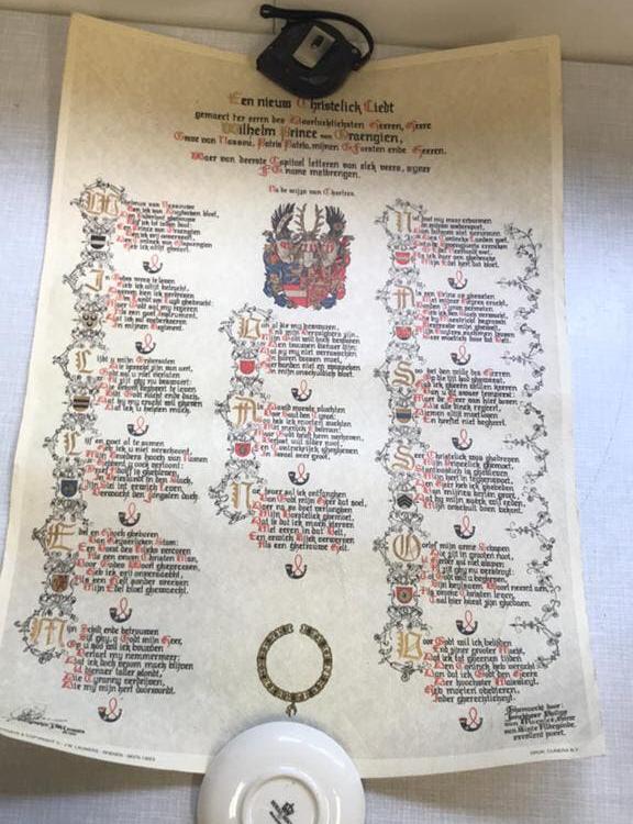 Uitg Lauwers Rhenen Wilhelmus 1983, Verzamelen, Koninklijk Huis en Royalty, Ophalen of Verzenden