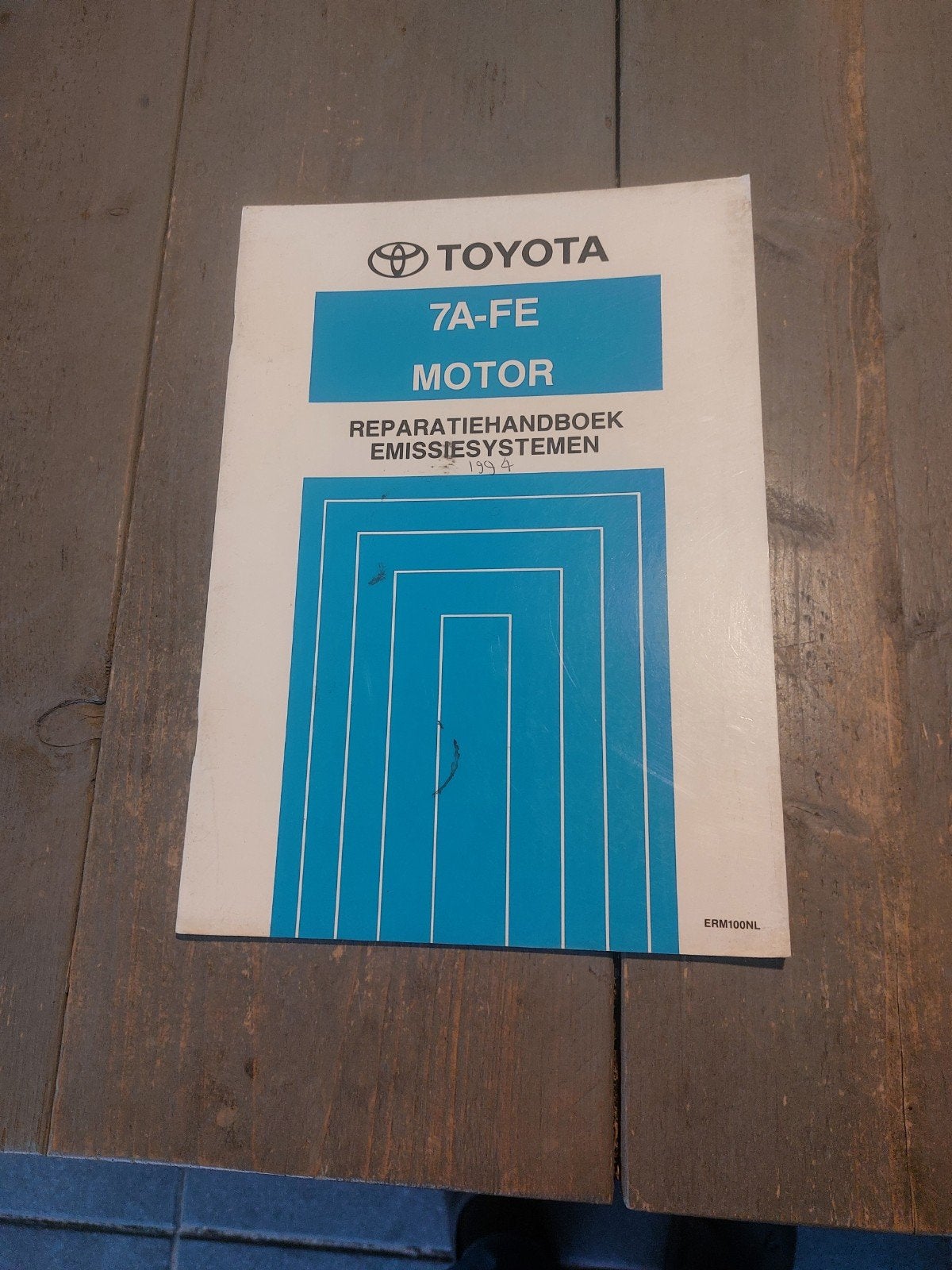 REPARATIEHANDBOEK EMISSIESYSTEMEN TOYOTA 7A-FE MOTOR, Ophalen of Verzenden
