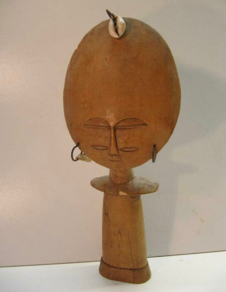 Ashanti Aquaba beeldje Ghana privécollectie Antropoloog 1950, Ophalen of Verzenden