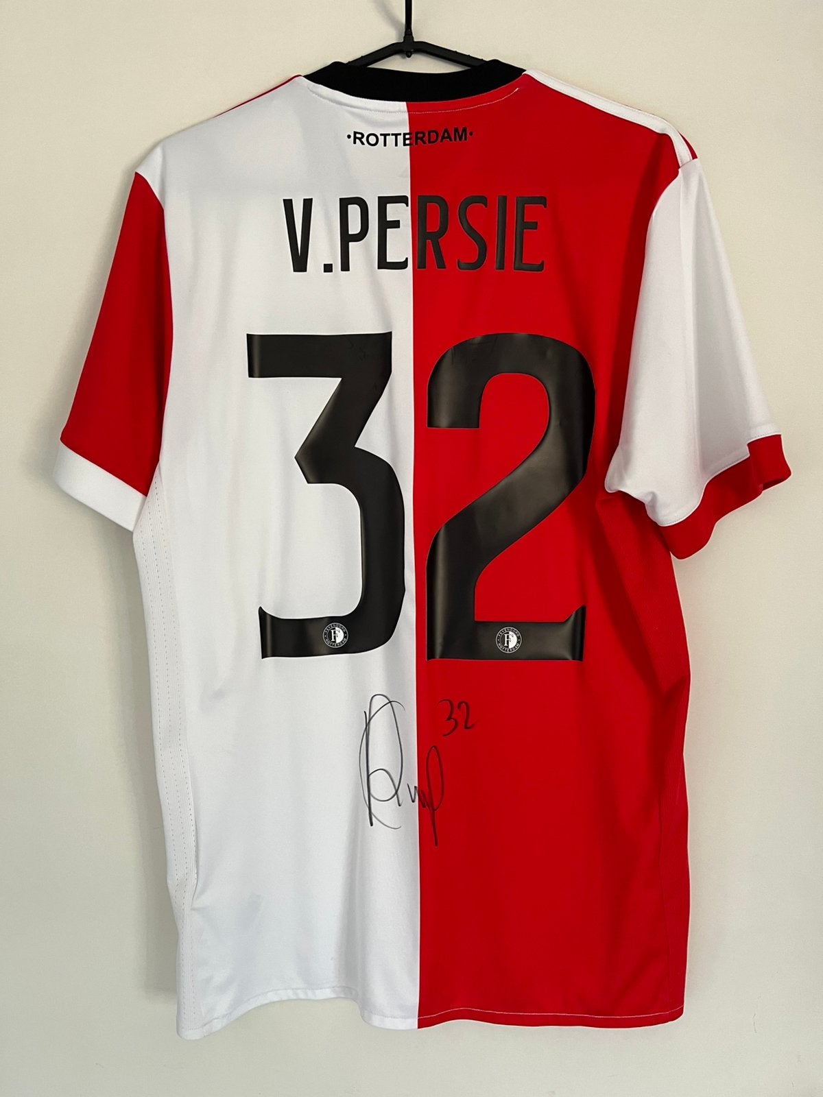 Feyenoord 2017/2018 van Persie gesigneerd shirt, Maat S, Ophalen of Verzenden, Zo goed als nieuw, Shirt
