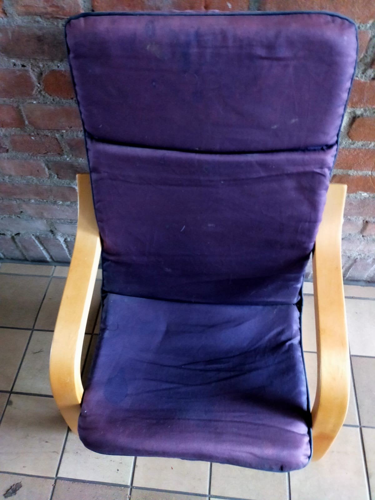 paarse ikea stoel, Huis en Inrichting, Ophalen, Gebruikt, Overige kleuren, Eén