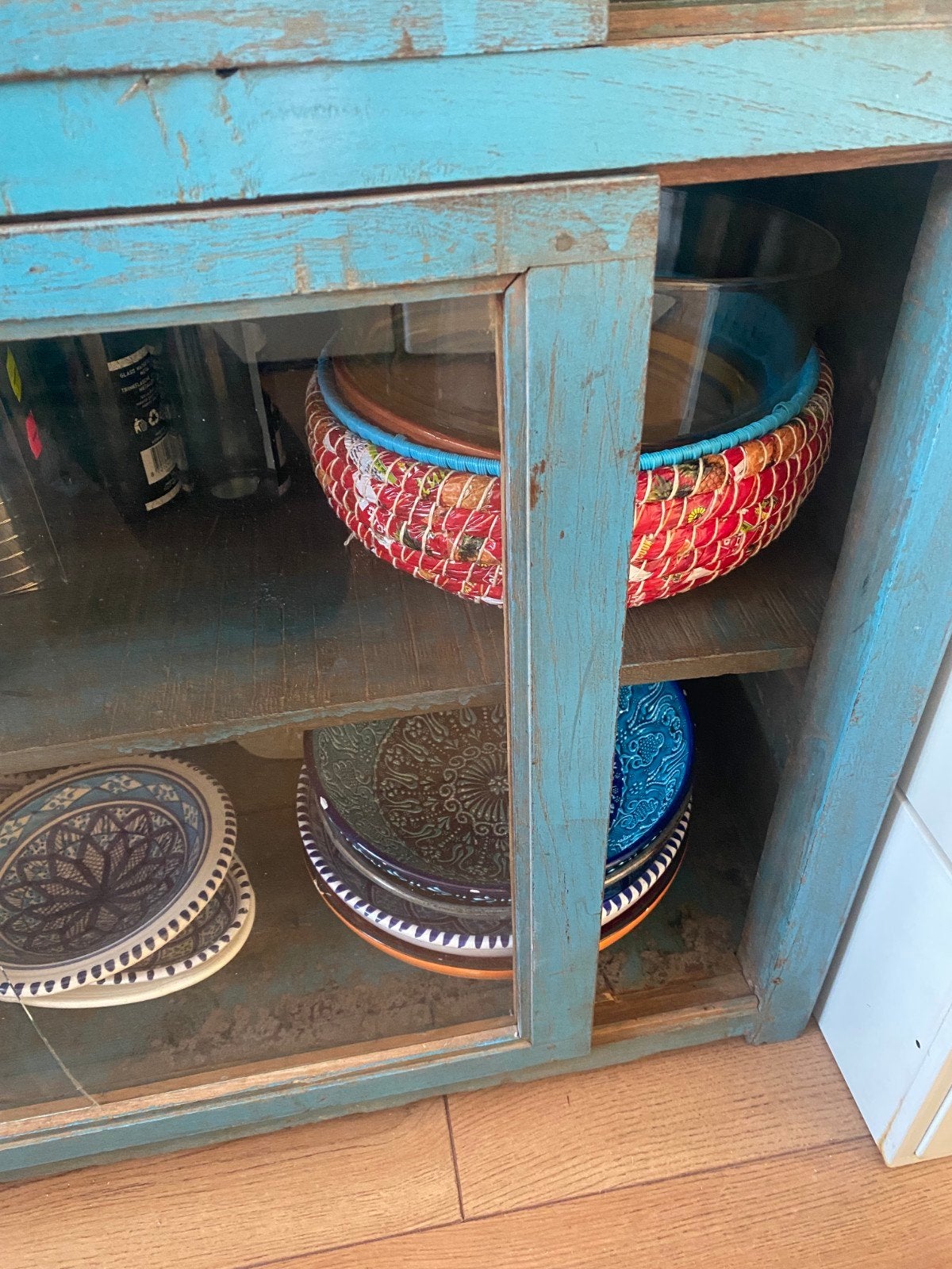 Gave doorleefde kast uit India, Ophalen of Verzenden, 25 tot 50 cm, 100 tot 150 cm