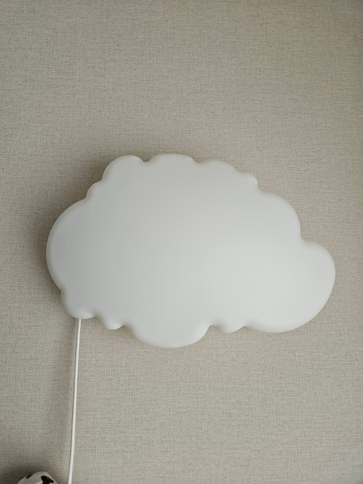 Witte wolken wandlamp voor kinderkamer, Ophalen, Kunststof, Overige fittingen, Zo goed als nieuw